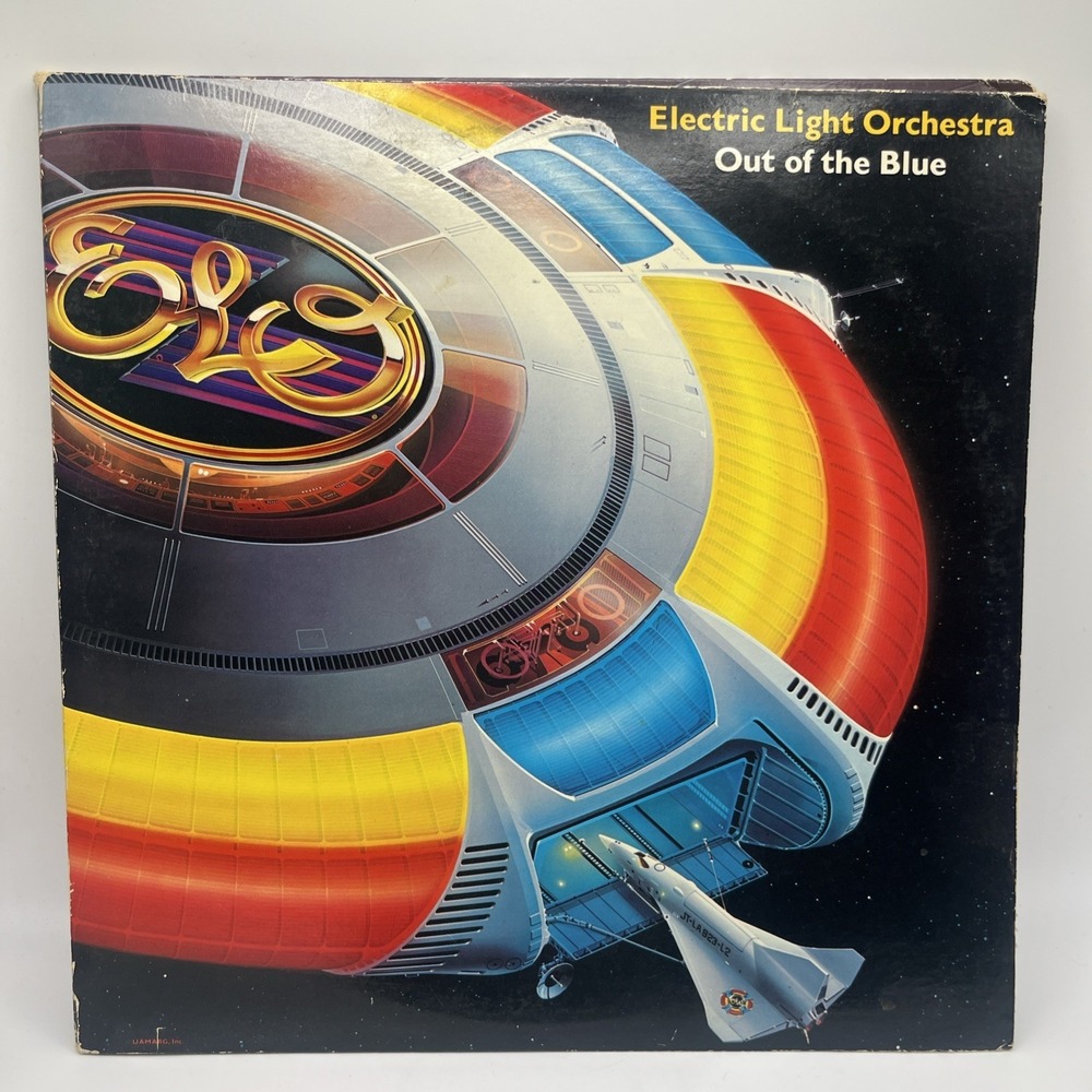 Electric Light Orchestra Out Of The Blue 2LP 1977 Jet W/ ALL INSERTS EX/VG+ 8